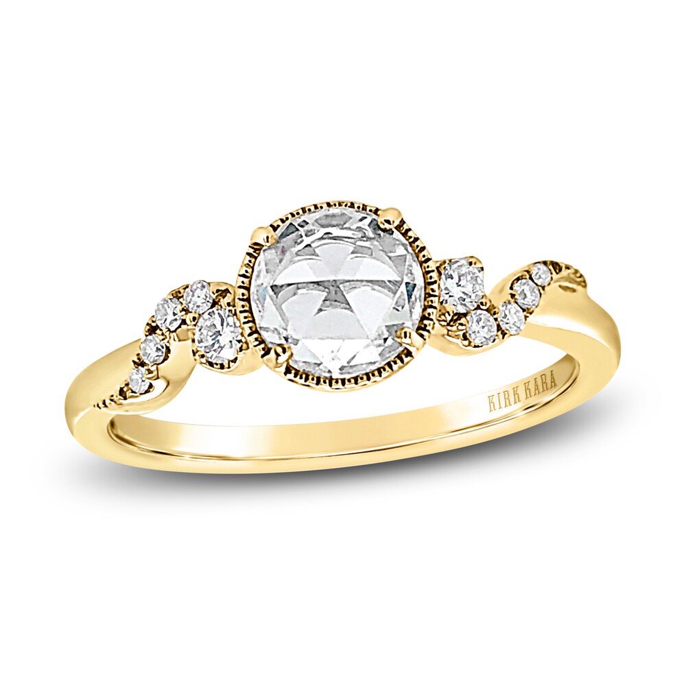 Kirk Kara Diamond Engagement Ring 1/2 ct tw Round 14K Yellow Gold SGvA4702