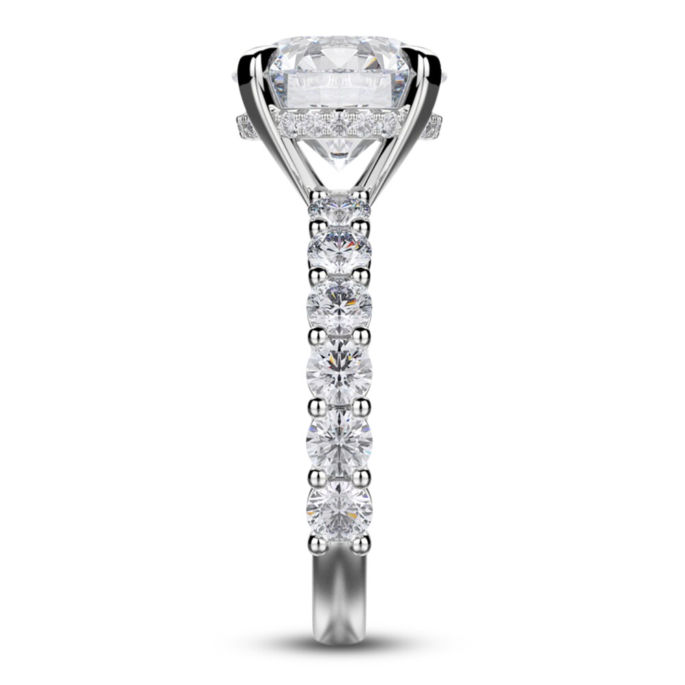Michael M Diamond Engagement Ring Setting 1-1/6 ct tw Round 18K White Gold (Center diamond is sold separately) SIteed7q