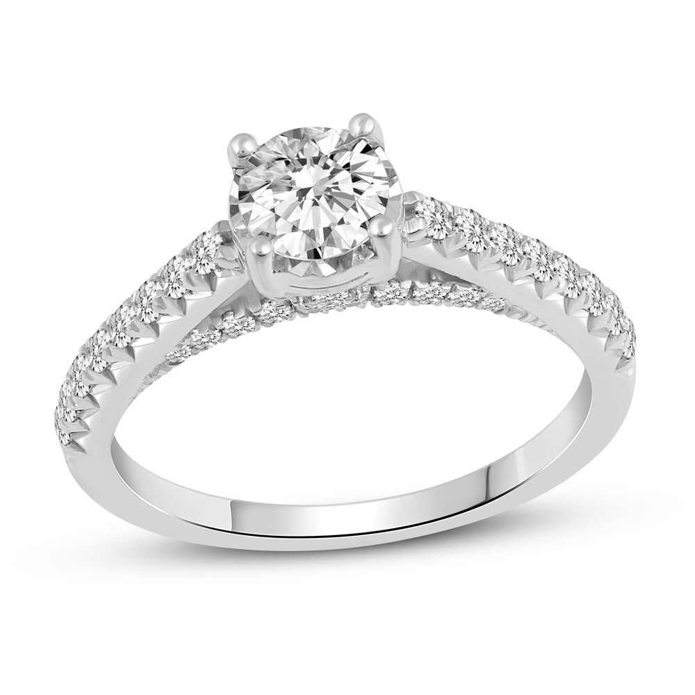 Diamond Engagement Ring 1 ct tw Round 14K White Gold SPmuZM3s