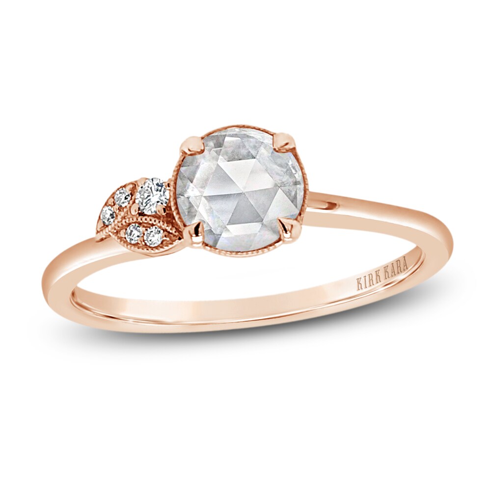 Kirk Kara Diamond Engagement Ring 1/2 ct tw Rose-cut 14K Rose Gold SRS93ViV