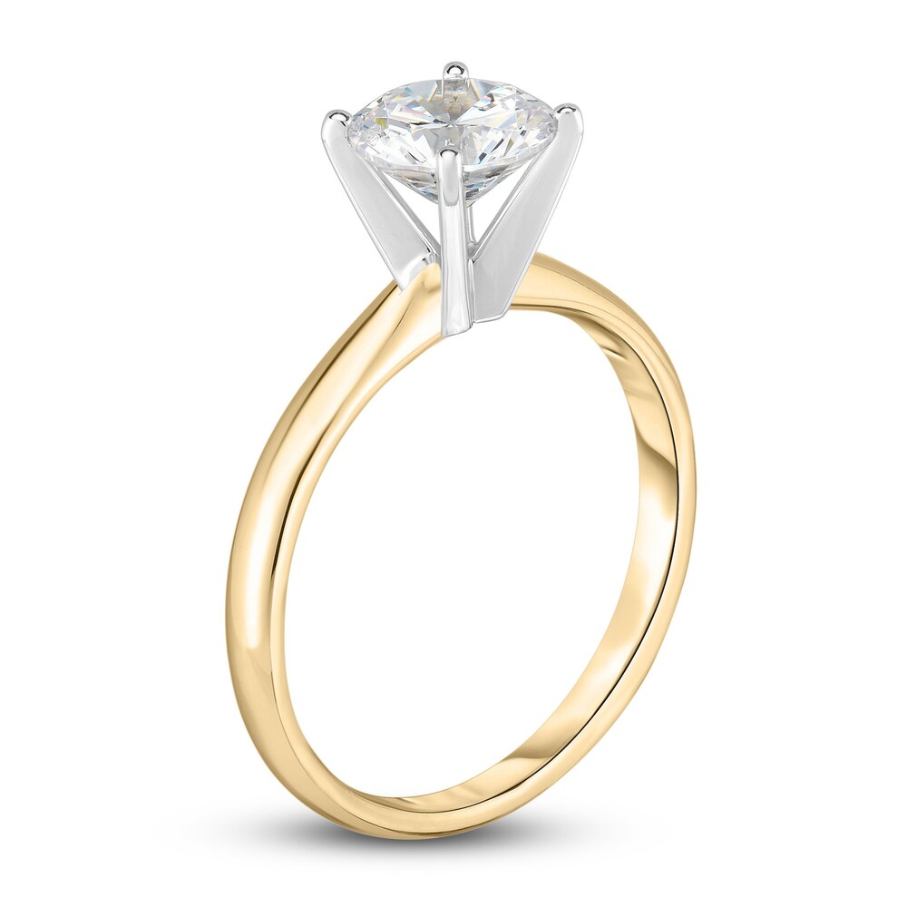 Diamond Solitaire Engagement Ring 1/3 ct tw Round 14K Yellow Gold (I2/I) SVJHqwFK