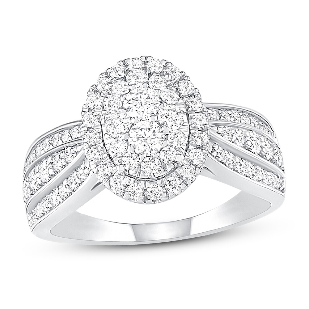 Diamond Engagement Ring 1 ct tw Round 14K White Gold SyQAwvFw