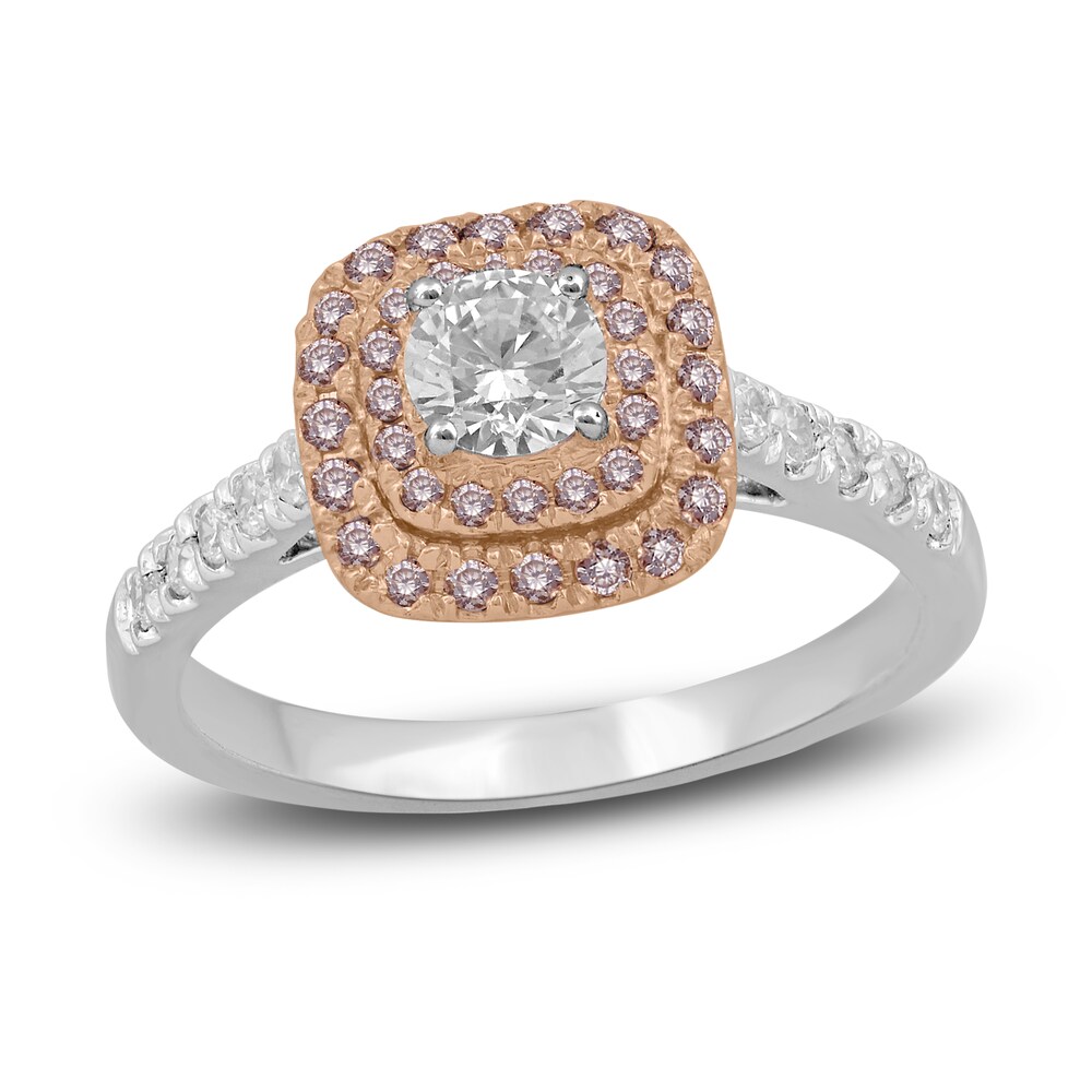 Diamond Engagement Ring 3/4 ct tw Round 14K Two-Tone Gold TAXsNdVm