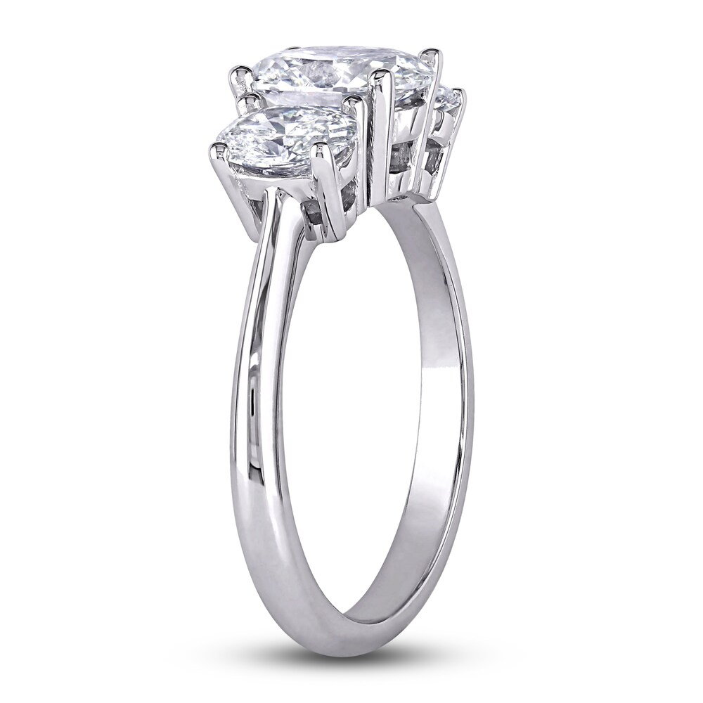 Diamond 3-Stone Engagement Ring 1-1/2 ct tw Oval 18K White Gold UBOXvYp1