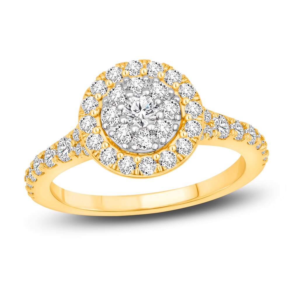 Diamond Engagement Ring 1 ct tw Round 14K Yellow Gold UOuLWsUb