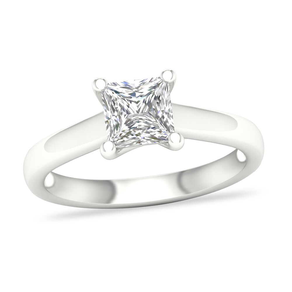 Diamond Solitaire Ring 1-1/4 ct tw Princess-cut Platinum (I2/I) UagYDoWb
