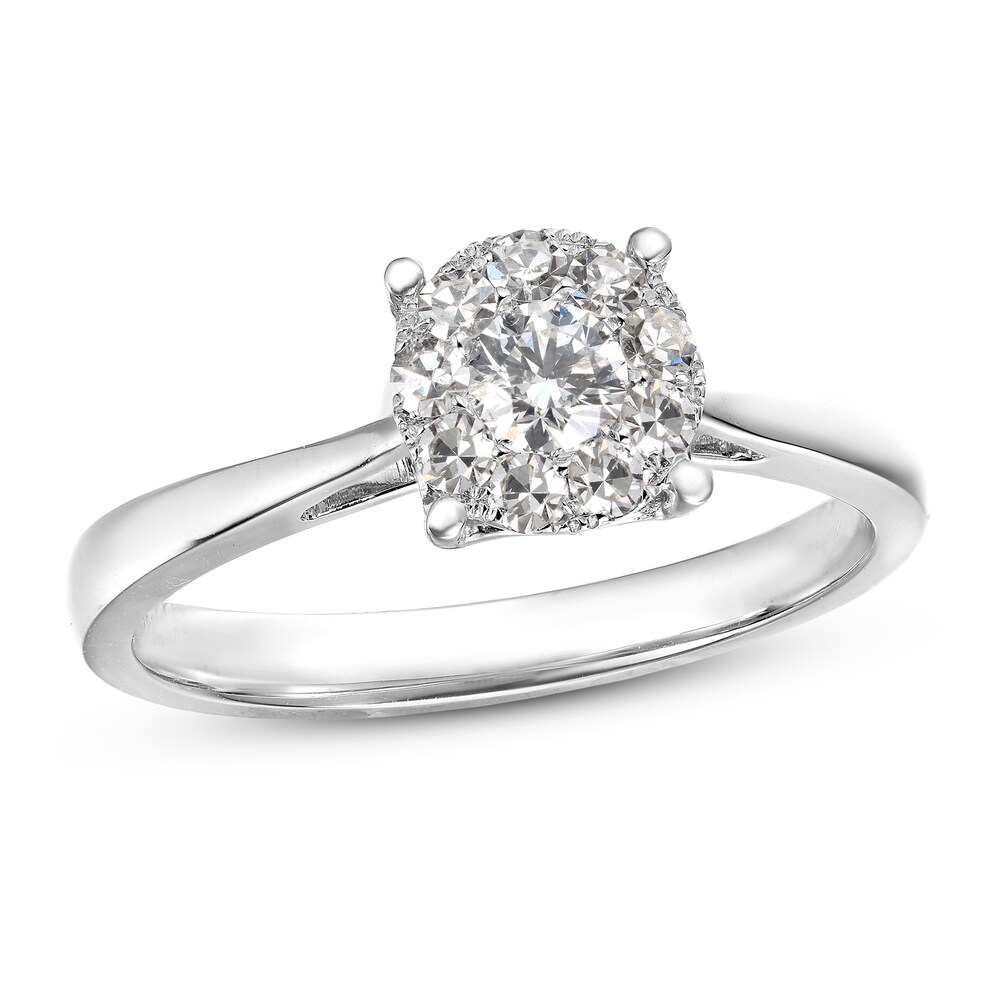 Diamond Engagement Ring 1/3 ct tw Round 14K White Gold UbEvODX6