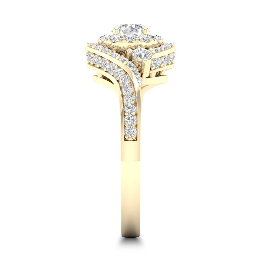 Diamond Ring 1 ct tw Round-cut 14K Yellow Gold UdYKlcd0