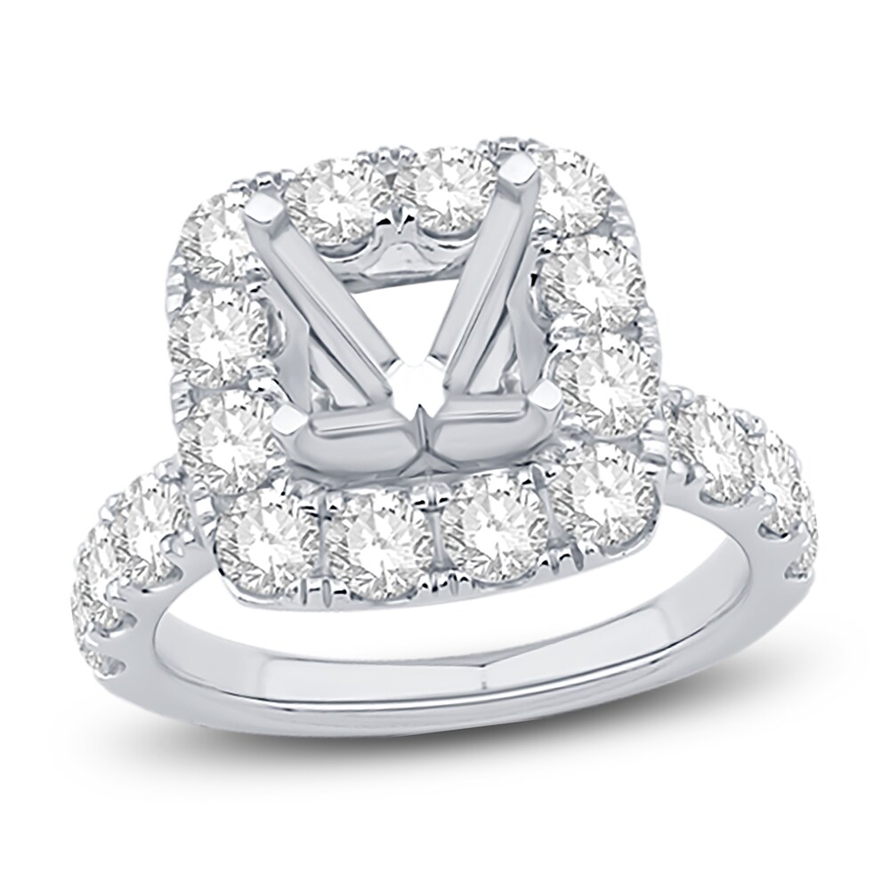 Engagement Ring 2-1/4 ct tw Round Platinum Vaqtscd9