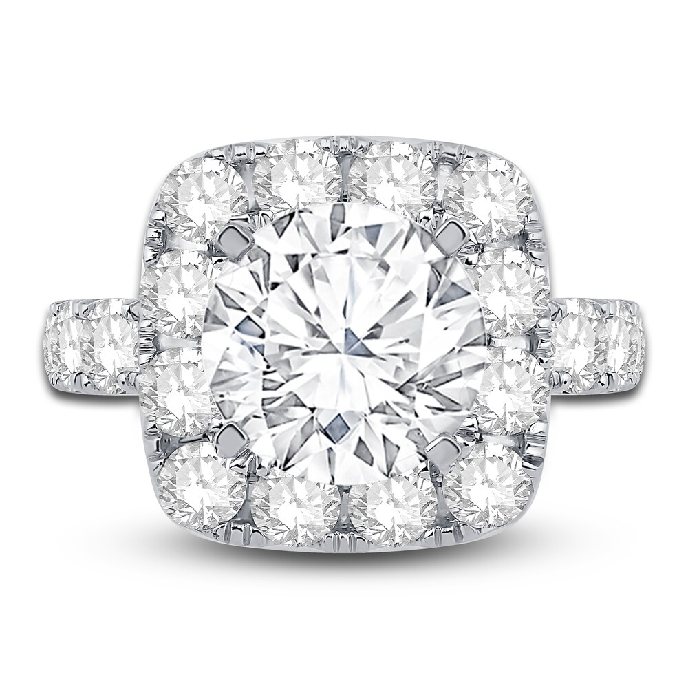 Engagement Ring 2-1/4 ct tw Round Platinum Vaqtscd9