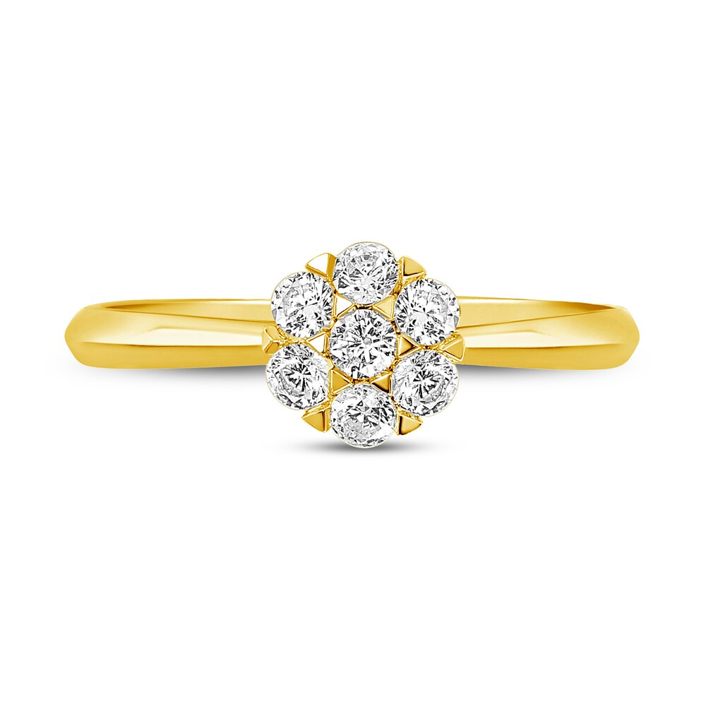 Diamond Engagement Ring 3/8 ct tw Round 14K Yellow Gold VkniKqp9