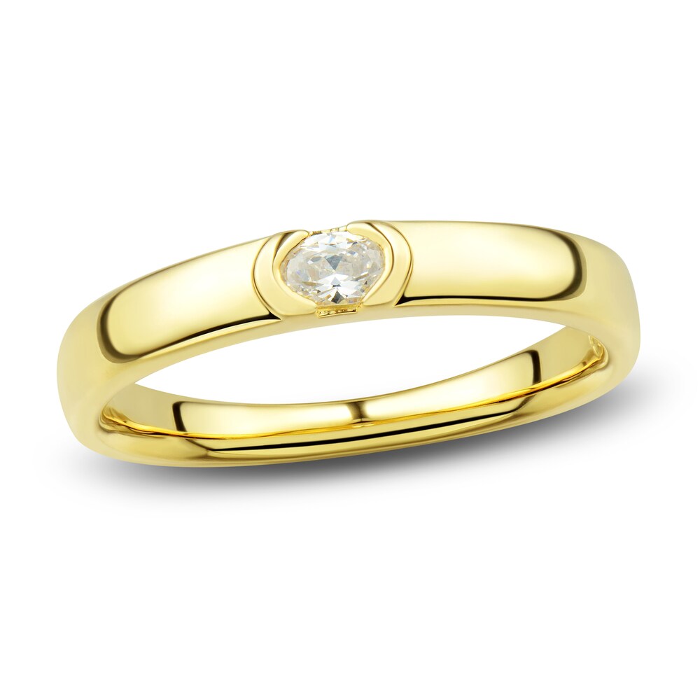 Diamond Engagement Ring 1/4 ct tw Oval 14K Yellow Gold WC50ZkDJ