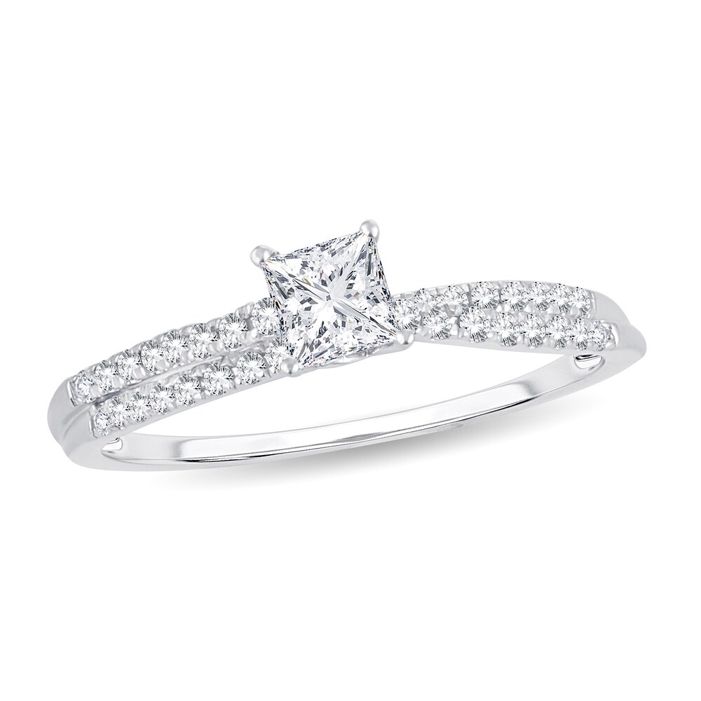 Diamond Ring 1/2 ct tw Princess 14K White Gold WGq1dTQ9