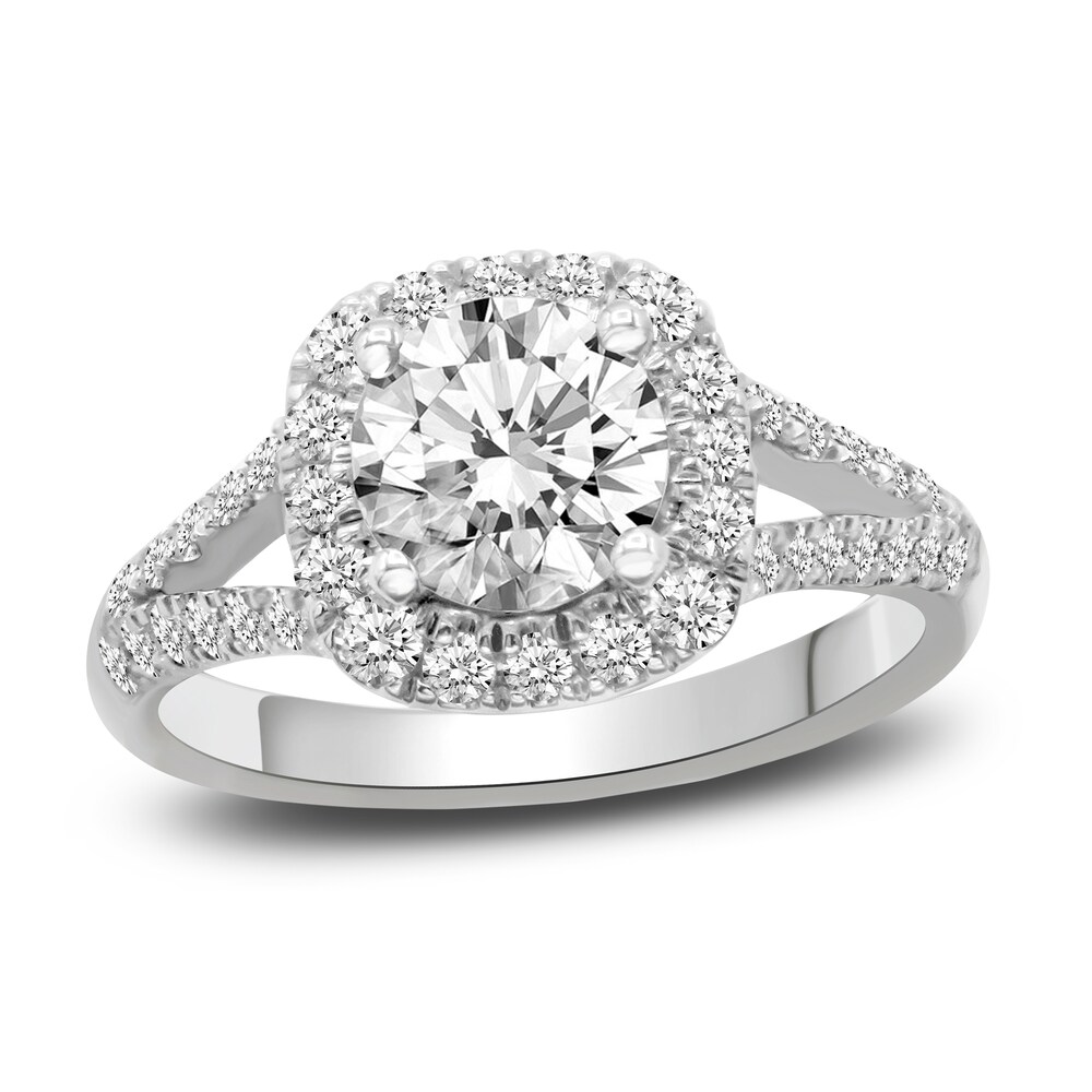 Diamond Engagement Ring 2-1/5 ct tw Round 14K White Gold WXGnhjf1