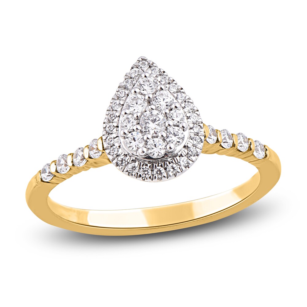 Diamond Engagement Ring 3/8 ct tw Round 14K Yellow Gold WxrwxyxJ
