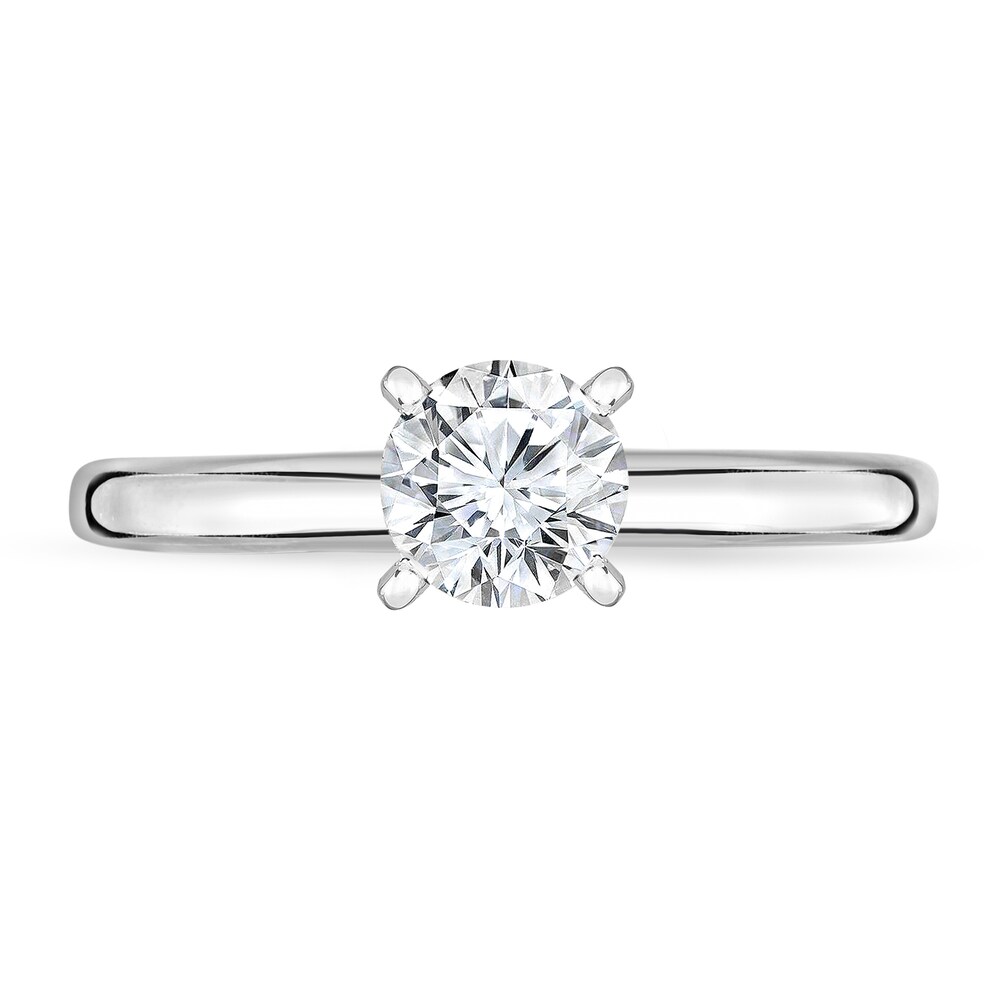 Diamond Solitaire Engagement Ring 1/4 ct tw Round 14K White Gold (I2/I) X6BY8nXi