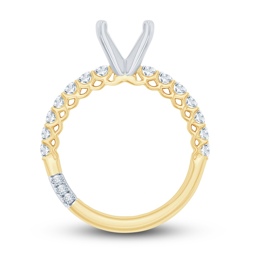 Pnina Tornai Lab-Created Diamond Engagement Ring Setting 1/2 ct tw Round 14K Yellow Gold XDMX07t5