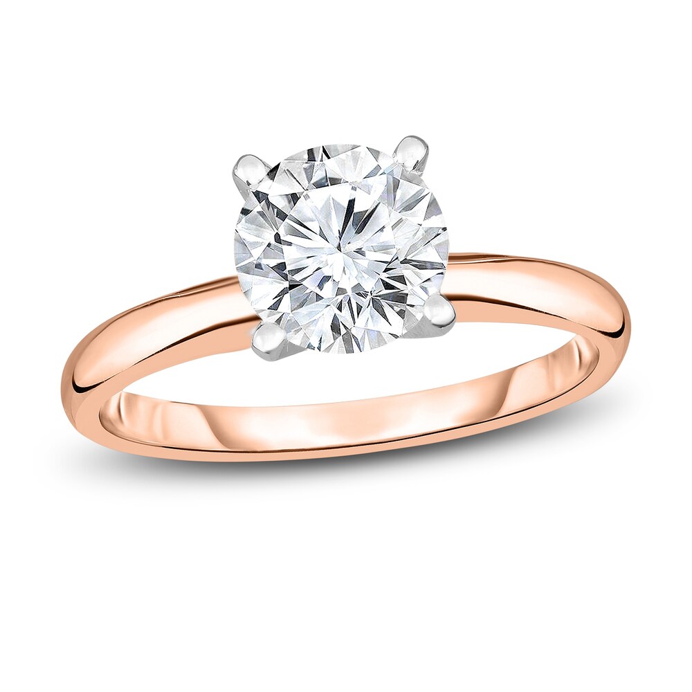 Diamond Solitaire Engagement Ring 3/4 ct tw Round 14K Rose Gold (I2/I) XWdWW7uQ