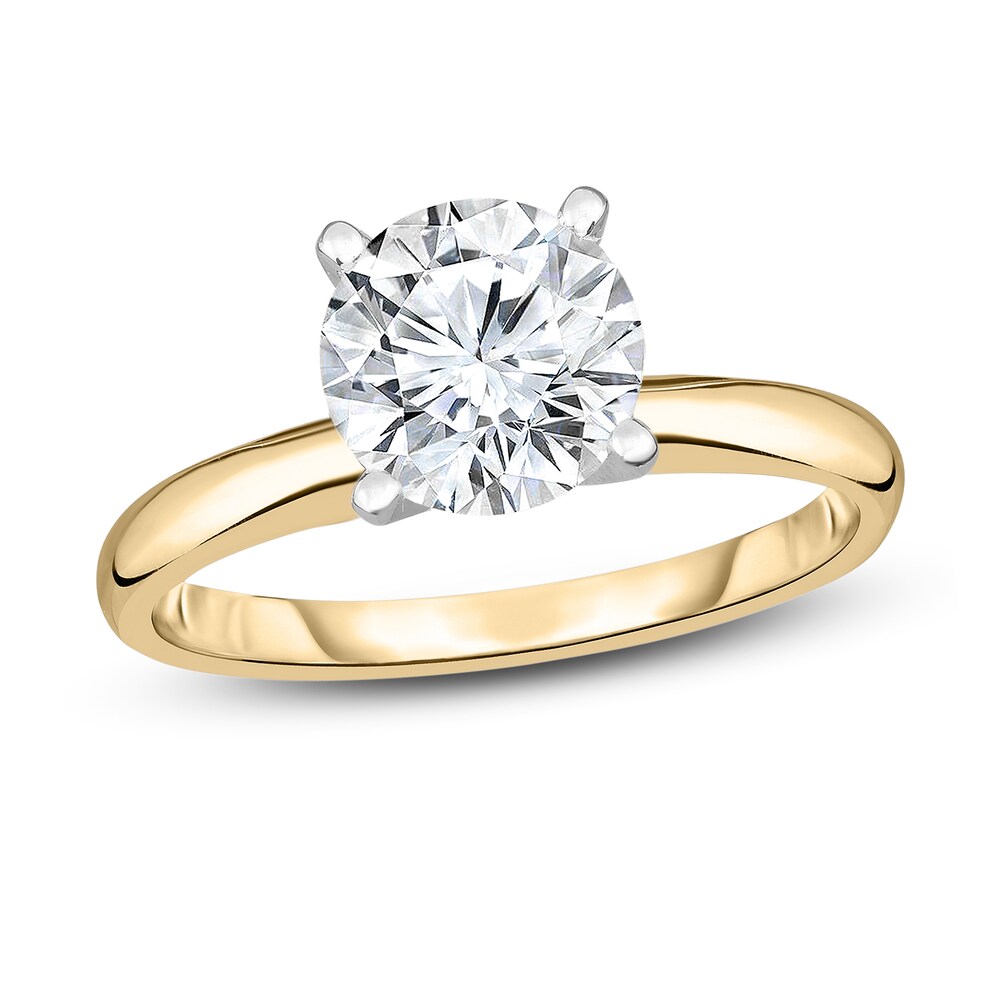 Diamond Solitaire Ring 7/8 ct tw Round 14K Yellow Gold (I1/I) XjkiRXR5