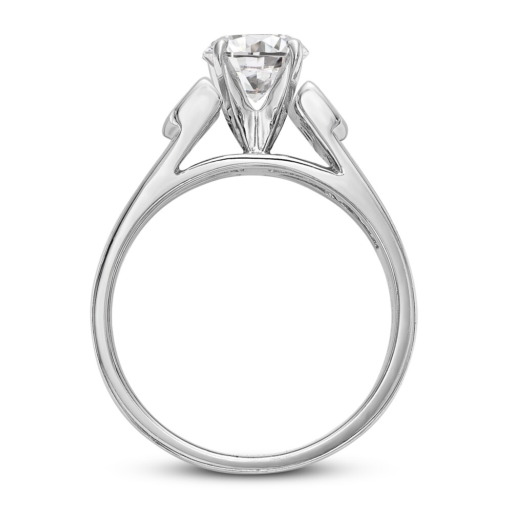 Diamond Engagement Ring 1-1/8 ct tw Round 14K White Gold XoT1ek0J