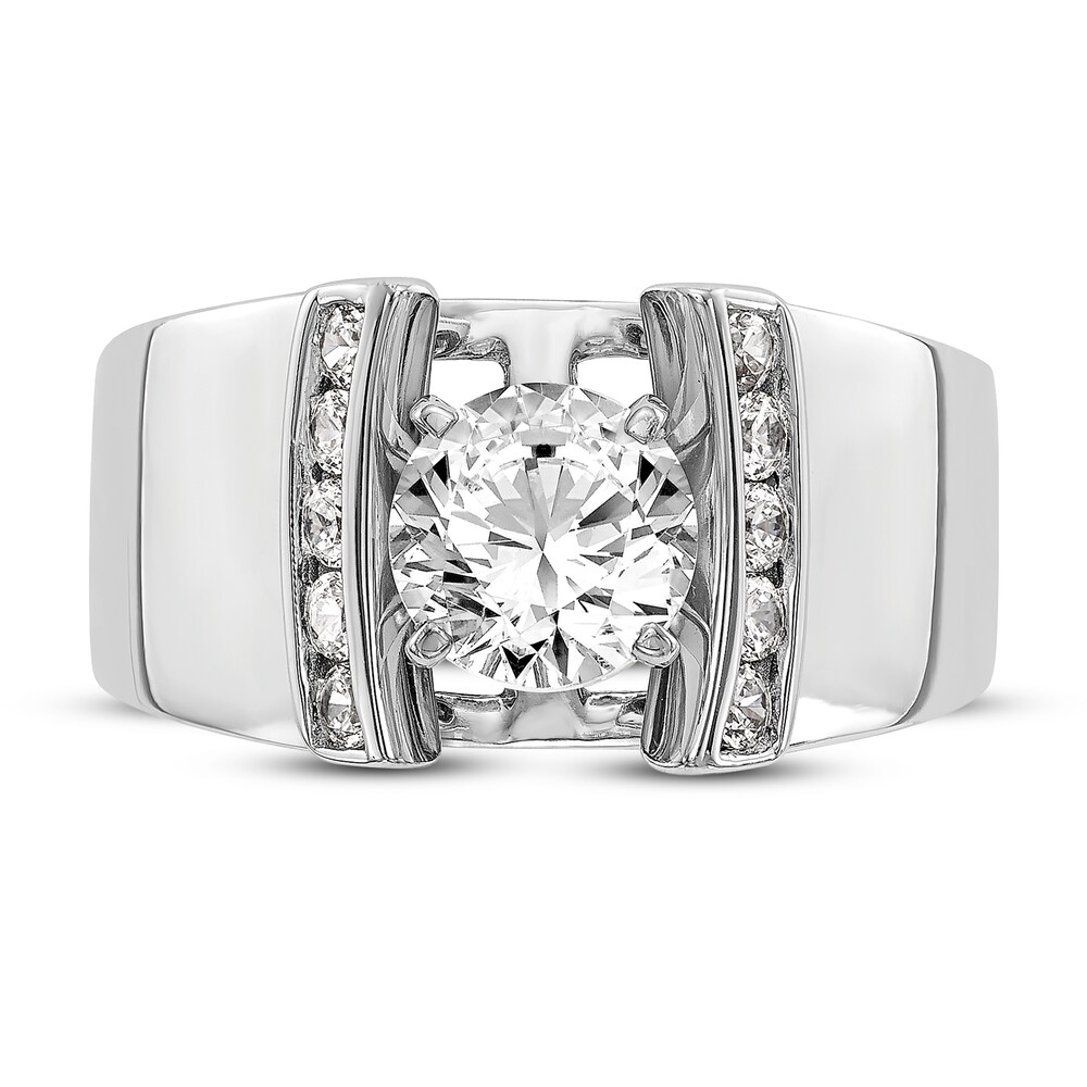 Diamond Engagement Ring 1-1/8 ct tw Round 14K White Gold XoT1ek0J