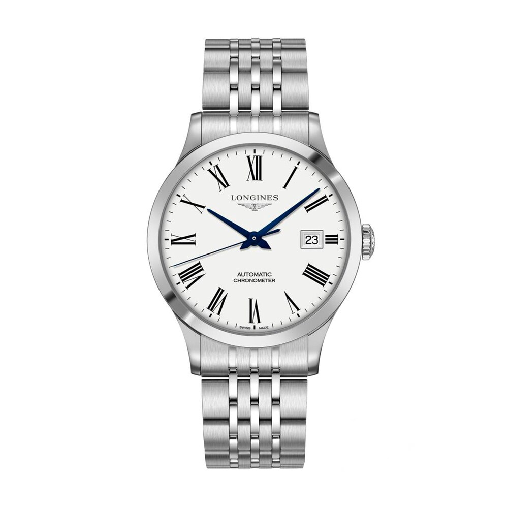 Longines Record Men's Automatic Chronometer Watch L28214116 YAEm1fwn