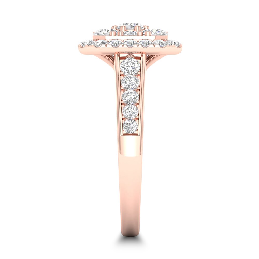 Diamond Ring 1 ct tw Round-cut 14K Rose Gold YBmd6M4W