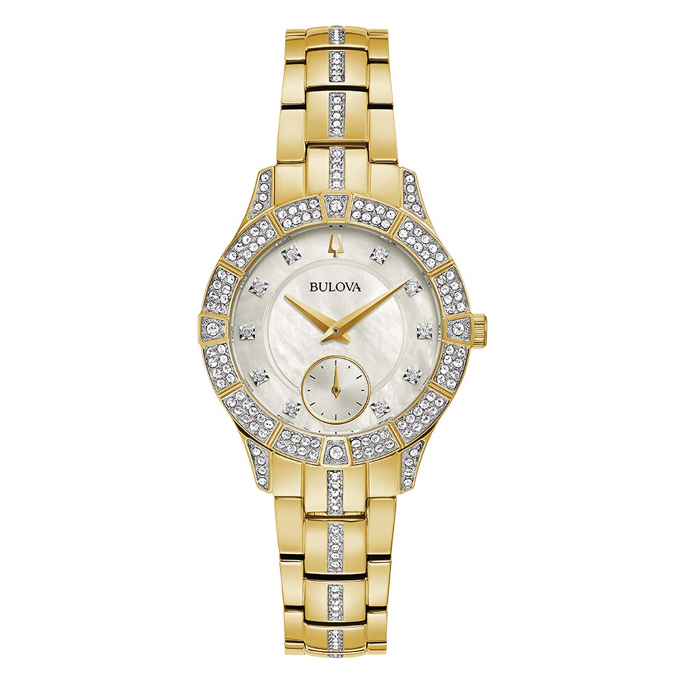 Bulova Phantom Crystal/Mother-of-Pearl Women's Watch 98L283 YPUCJaqQ