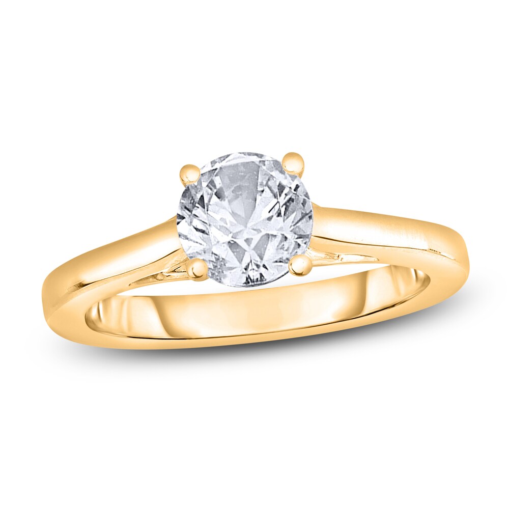 Diamond Solitaire Engagement Ring 1 ct tw Round 14K Yellow Gold (I2/I) YYj8esAb