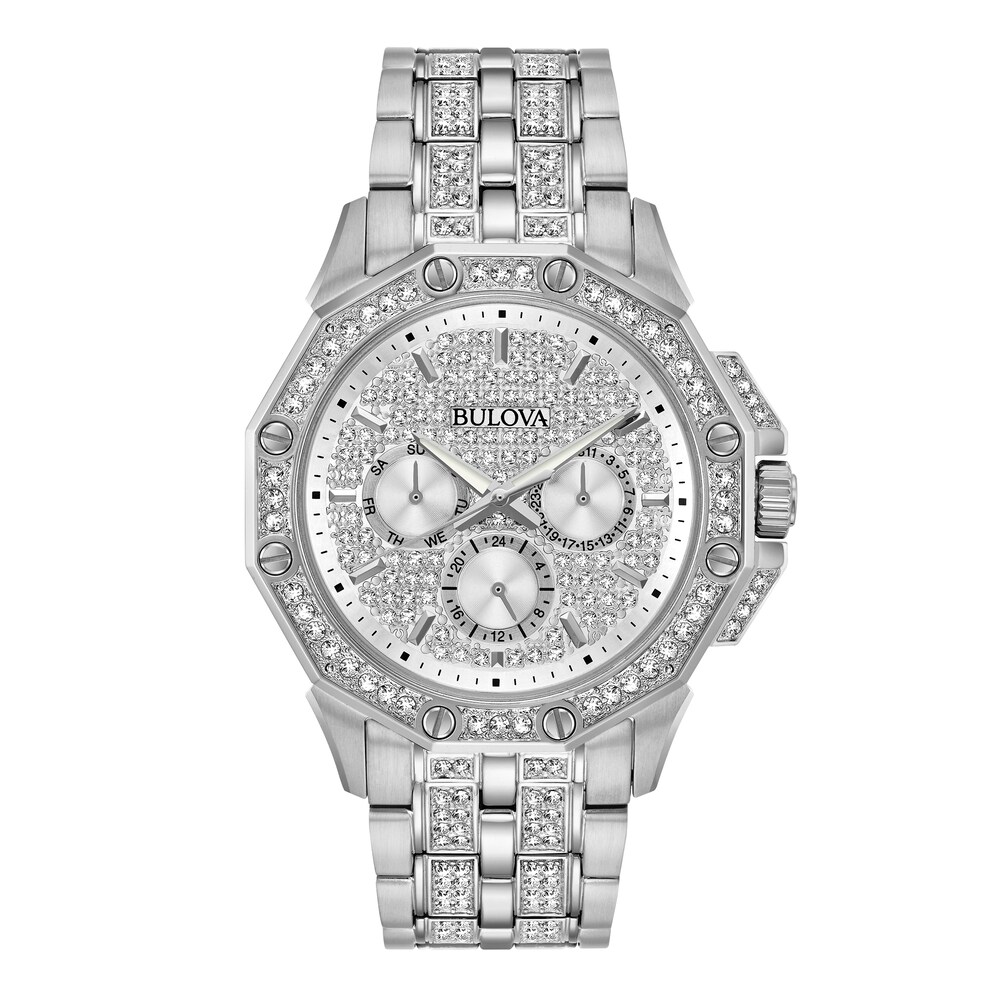 Bulova Octava Crystal Men\'s Chronograph Watch 96C134 YvYMN5Hs