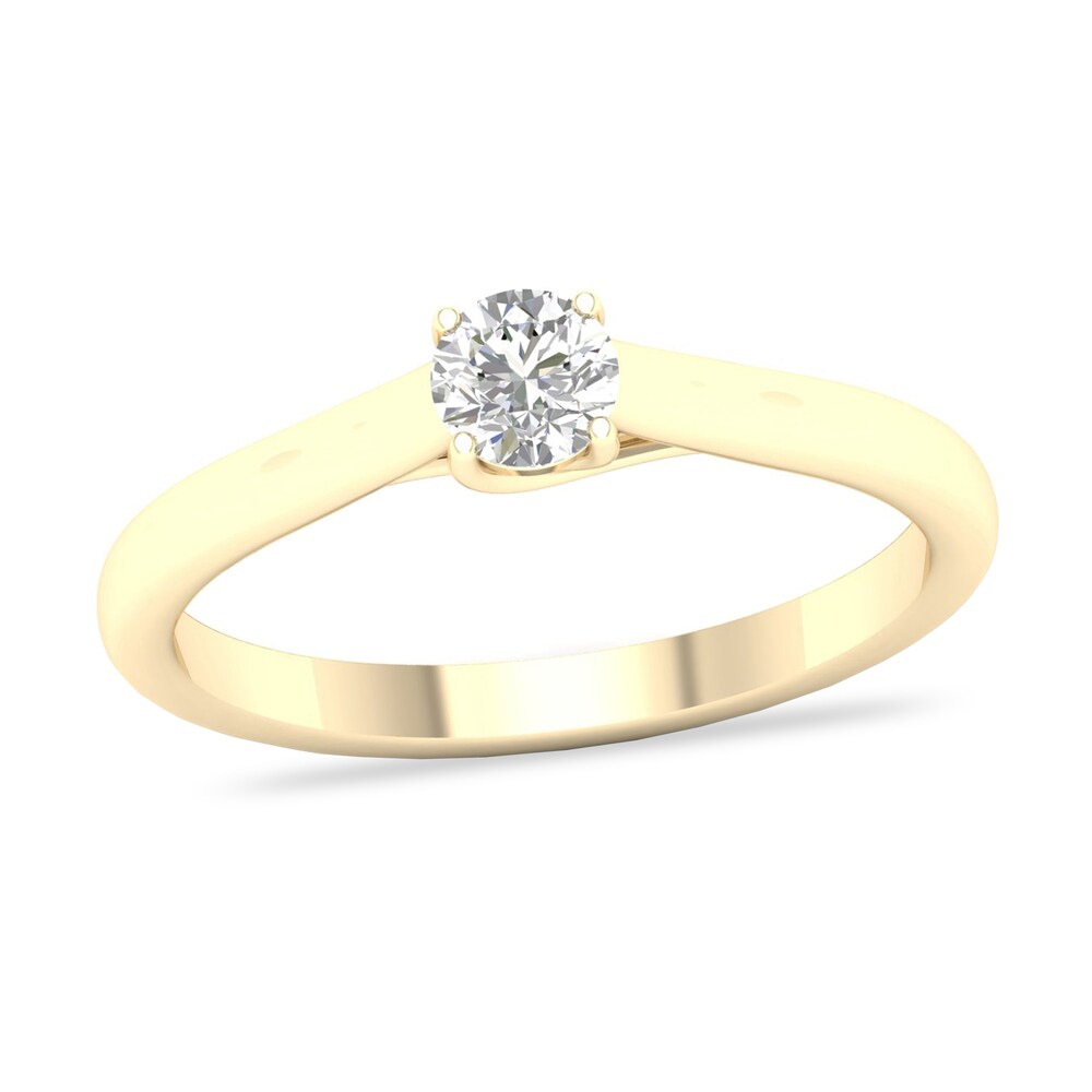 Diamond Solitaire Ring 1/3 ct tw Round-cut 14K Yellow Gold (SI2/I) YwdYGl6s