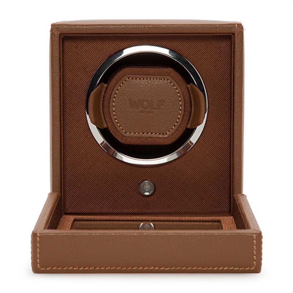 WOLF Cub Single Watch Winder with Cover Z6GevUaw [Z6GevUaw]