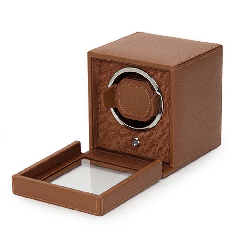 WOLF Cub Single Watch Winder with Cover Z6GevUaw