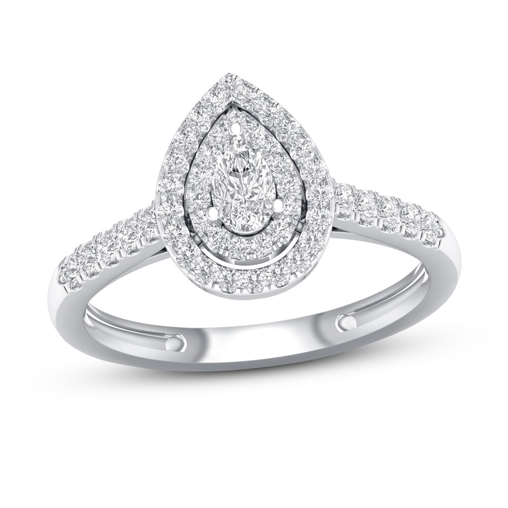 Diamond Promise Ring 1/2 ct tw 10K White Gold ZmHOU5sJ [ZmHOU5sJ]