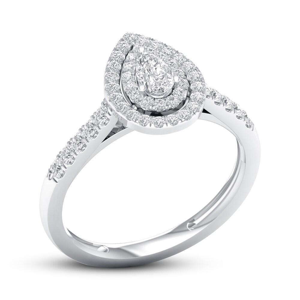 Diamond Promise Ring 1/2 ct tw 10K White Gold ZmHOU5sJ