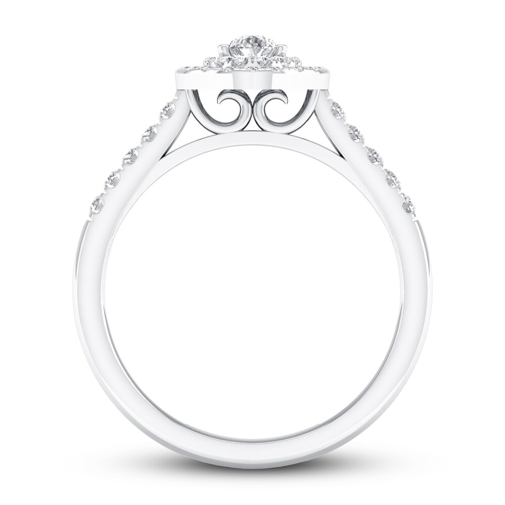 Diamond Promise Ring 1/2 ct tw 10K White Gold ZmHOU5sJ