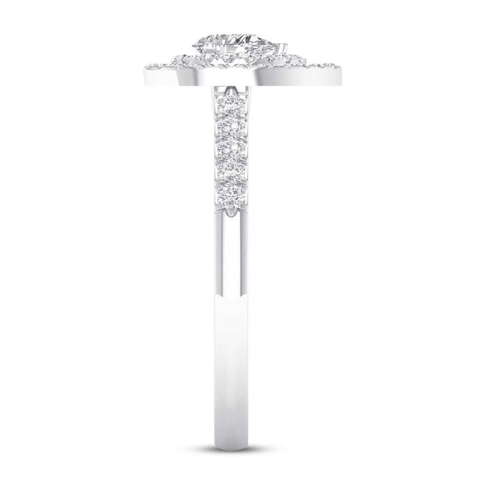 Diamond Promise Ring 1/2 ct tw 10K White Gold ZmHOU5sJ