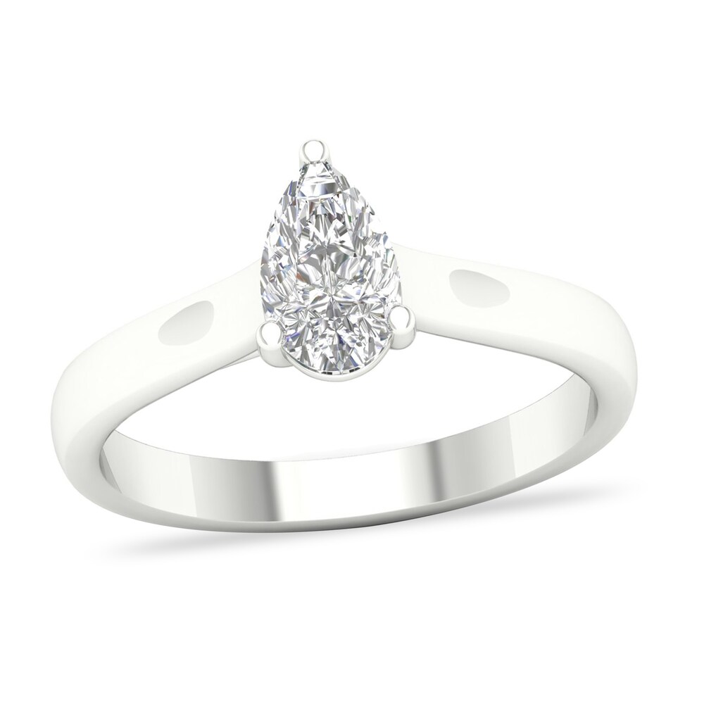 Diamond Solitaire Ring 3/4 ct tw Pear-shaped 14K White Gold (SI2/I) ZpOeX7o0