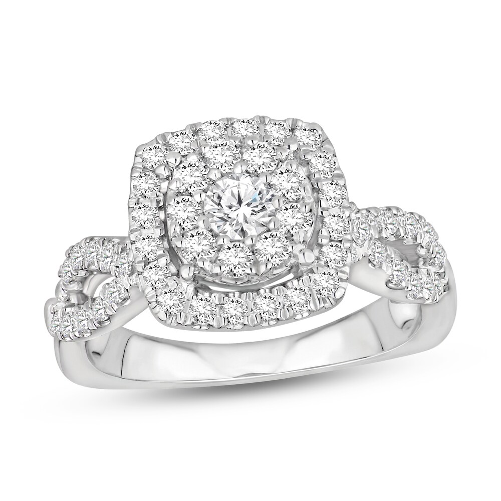 Diamond Engagement Ring 1 ct tw Round 14K White Gold aIzM0xS7