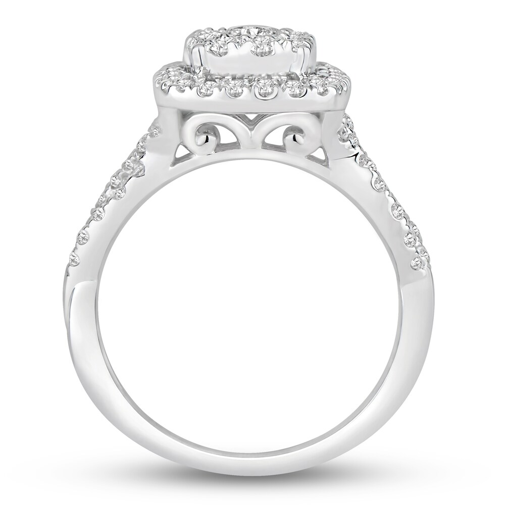 Diamond Engagement Ring 1 ct tw Round 14K White Gold aIzM0xS7