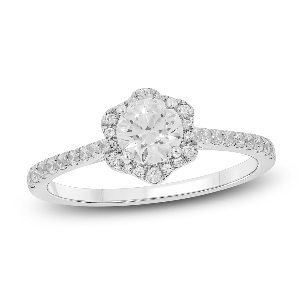 Diamond Engagement Ring 3/4 ct tw Round 14K White Gold akN6yRhq