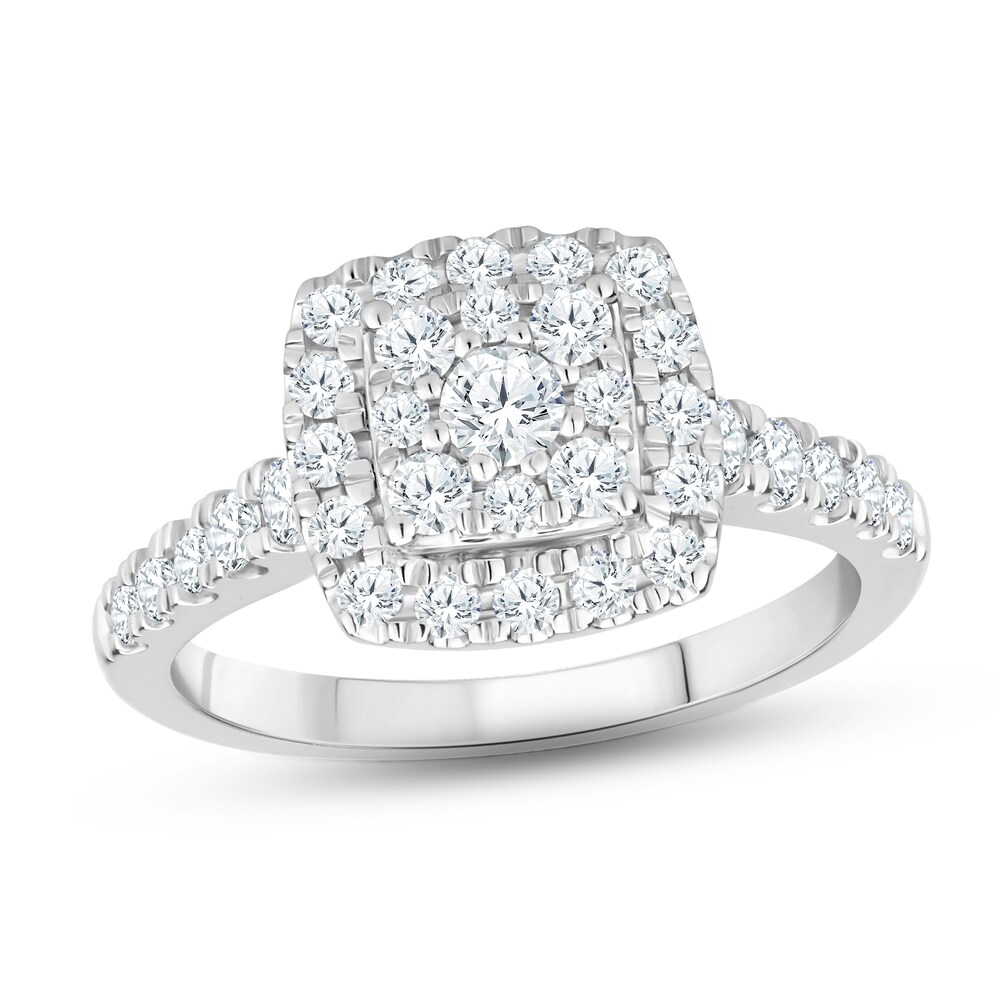 Diamond Engagement Ring 1 ct tw Round 14K White Gold avrVZOEz