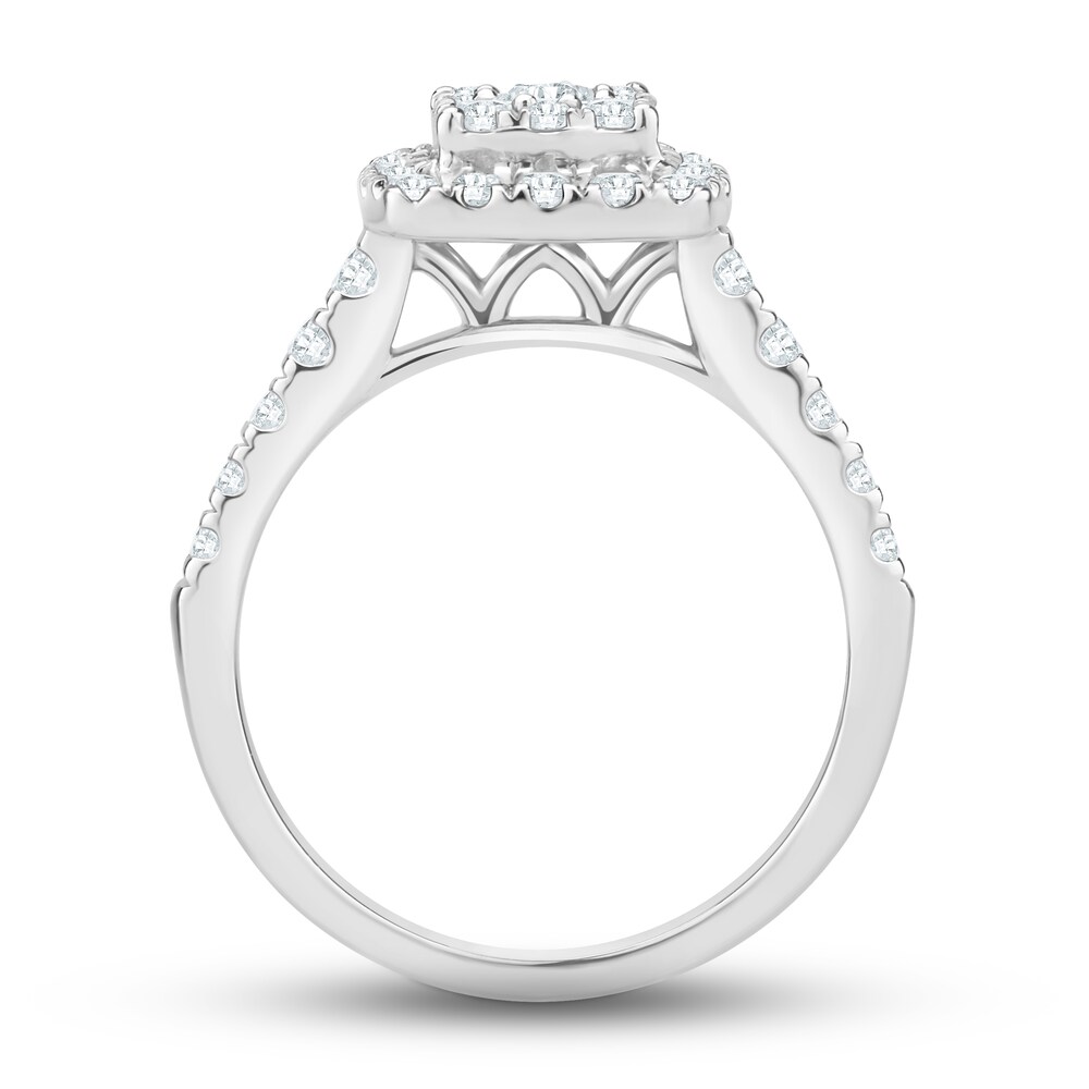 Diamond Engagement Ring 1 ct tw Round 14K White Gold avrVZOEz