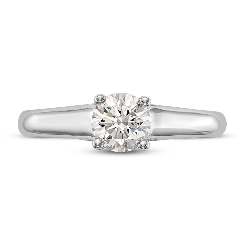 Diamond Solitaire Engagement Ring 1 ct tw Round 14K White Gold bFpAPUSG