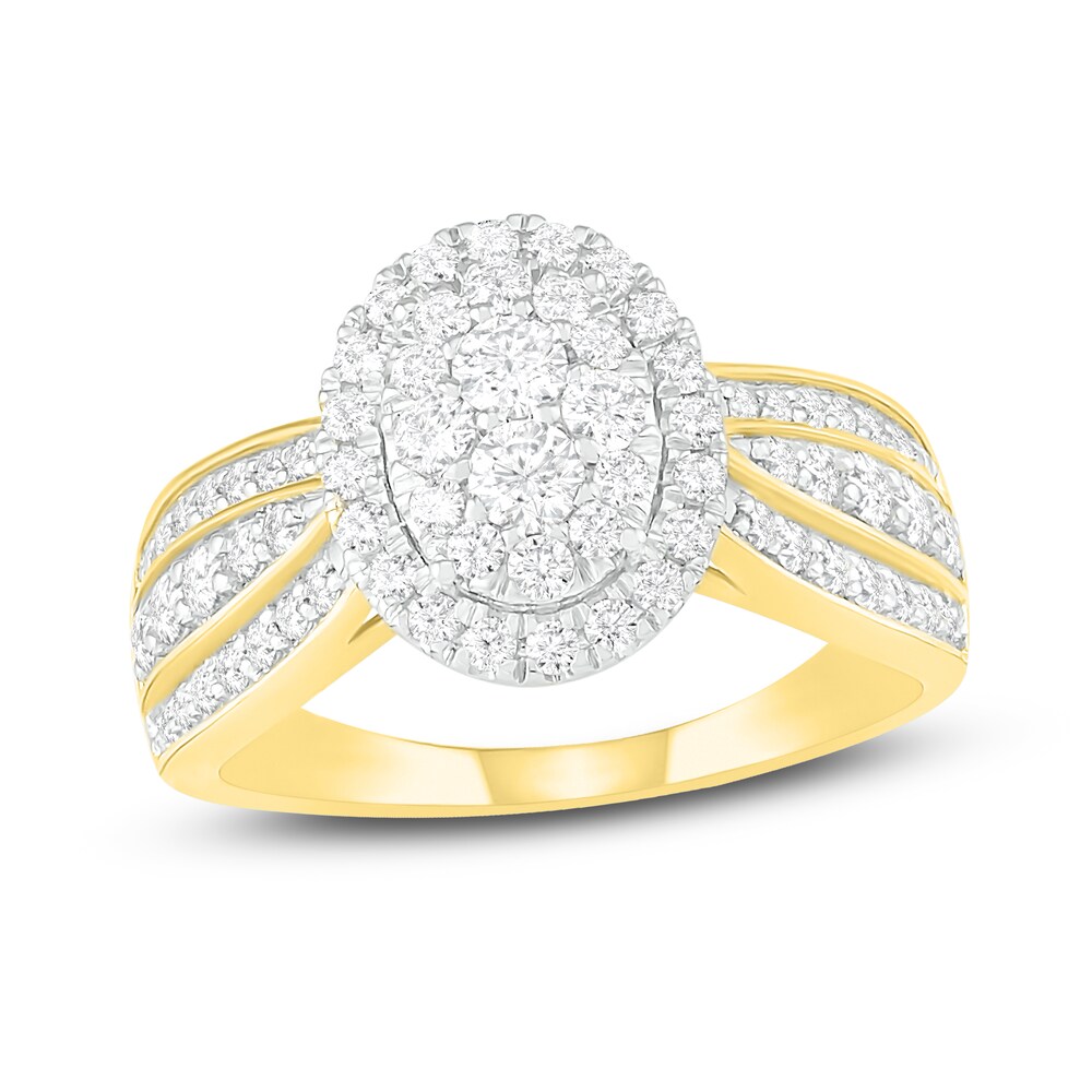 Diamond Engagement Ring 1 ct tw Round 14K Yellow Gold bbS0hLEq