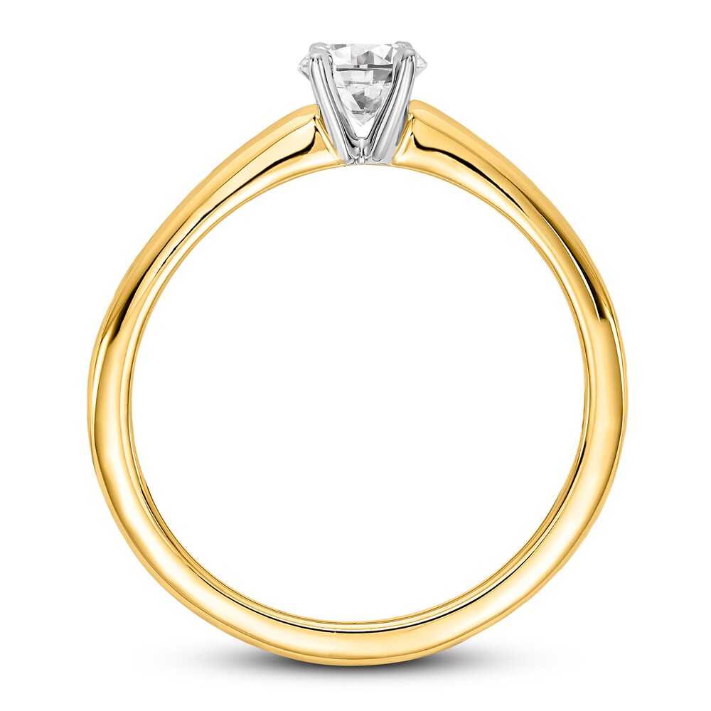 Diamond Solitaire Engagement Ring 1/4 ct tw Round 14K Two-Tone Gold (I1/I) c5xhqRME