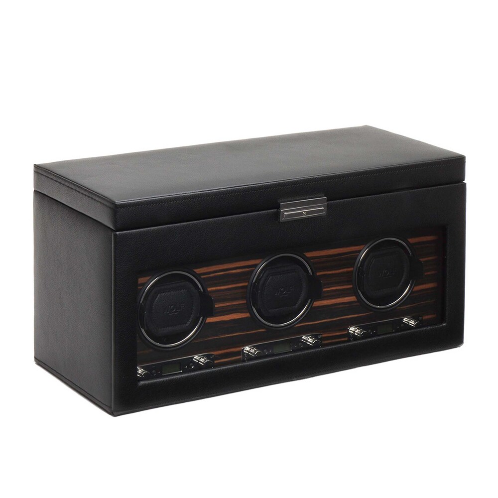 WOLF Roadster Triple Watch Winder with Storage cBXhcpT9