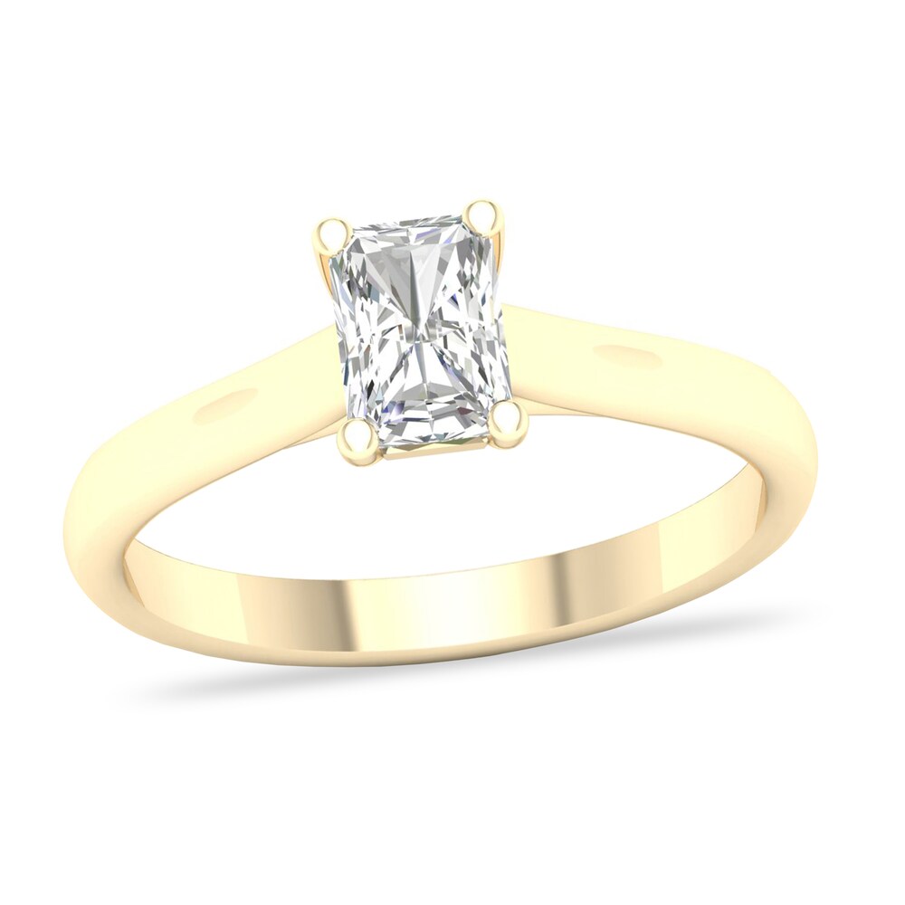 Diamond Solitaire Ring 3/4 ct tw Emerald-cut 14K Yellow Gold (SI2/I) cEkEhO0f