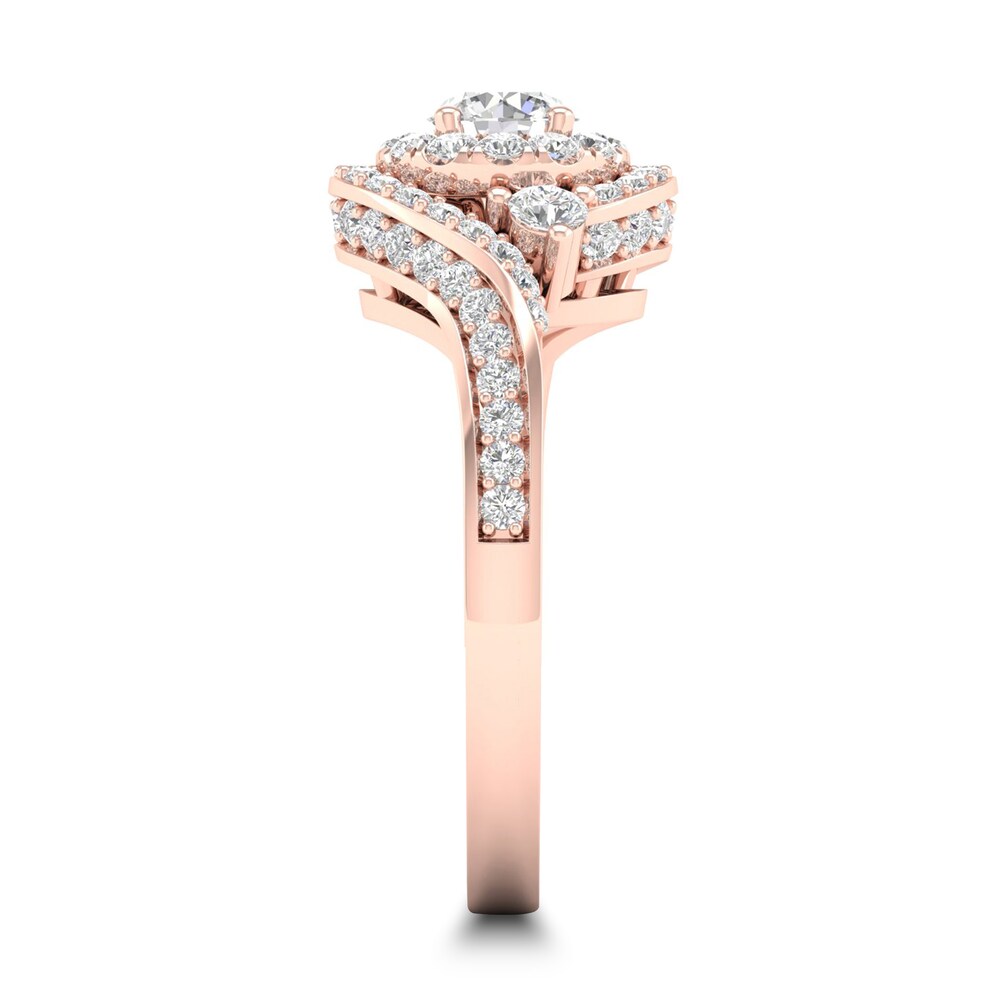 Diamond Ring 1 ct tw Round-cut 14K Rose Gold cFnrnAWs