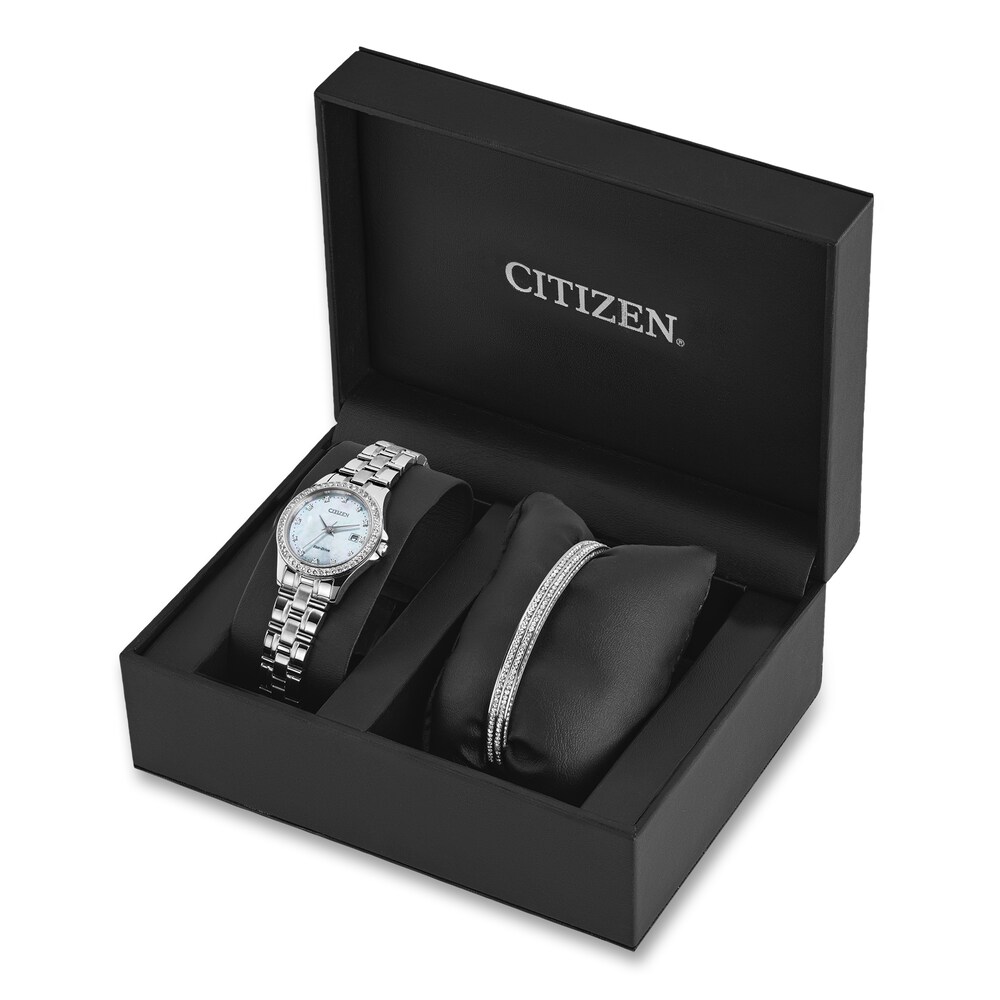 Citizen Silhouette Crystal Women\'s Watch Boxed Set EW1841-66D ckYnhGi1